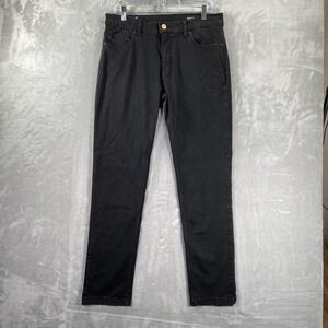 Mugsy Jeans men's 33x31 Squid Inks Black Wash Denim Stretch Casual Fit Athletic